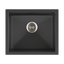 Salsa Single Bowl Sink, Universal, Black