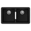 Carysil CG2B 3322 Double Bowl Sink, Black