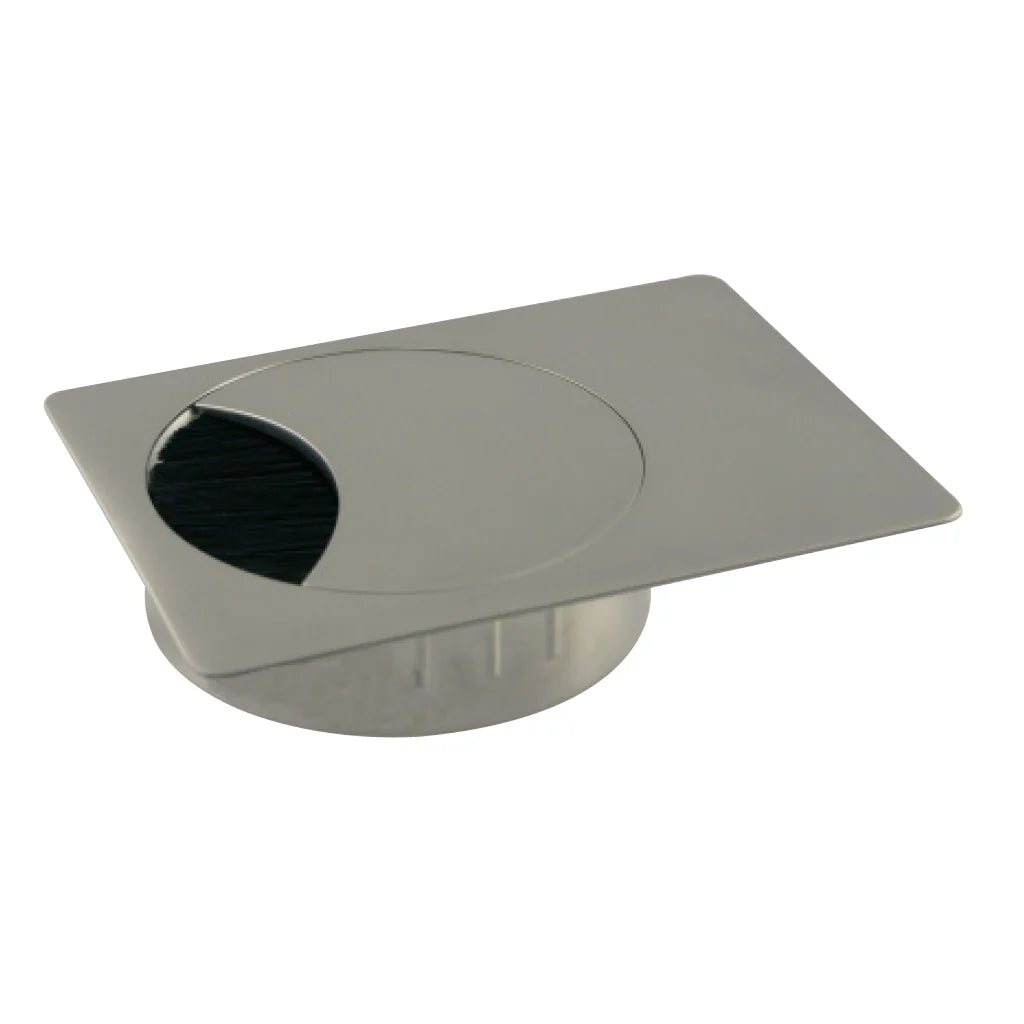 Two-Piece Rectangular Cable Grommet Zinc Die-Cast Main image