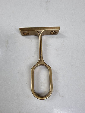 Centre Pillar For Oval Wardrobe Tube, Brushed Dark Brass Secondary image