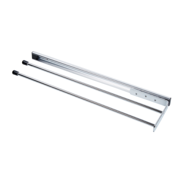 Veronar, Pull Out Towel Rail, 2 Arm, Chrome Plate Main image