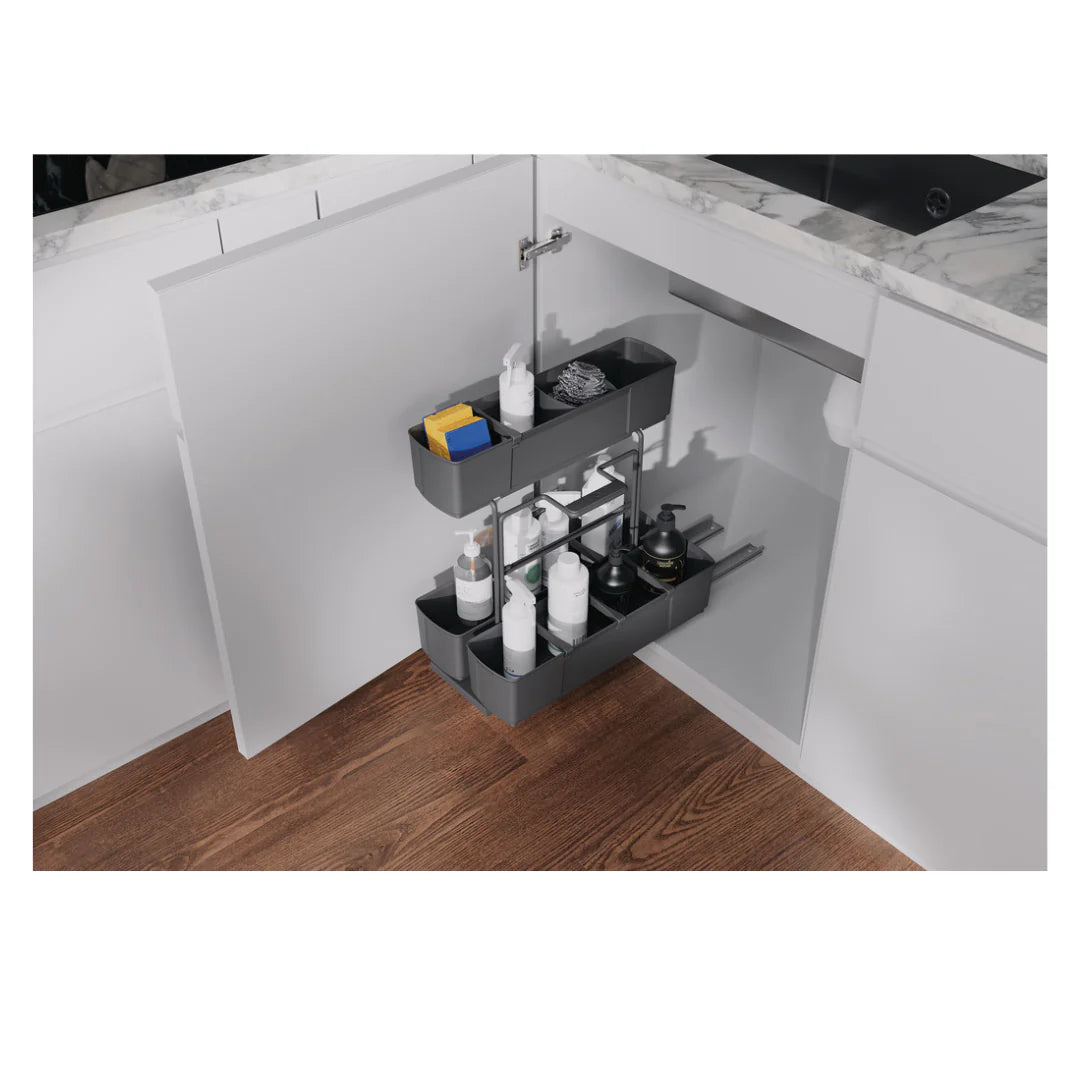Cleaning Agent Pull-Out Unit, Anthracite Finish Secondary image