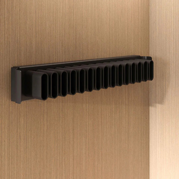 Conero Belt & Tie Rack, Black Finish