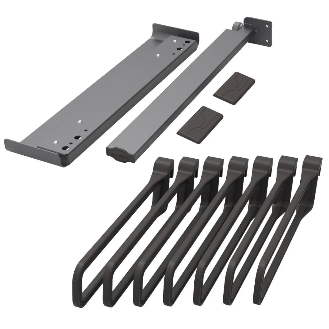 Conero Trouser Rack Pull Out - Side Mount, Black Secondary image