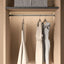 Conero Wardrobe Rail for LED Lighting, Black