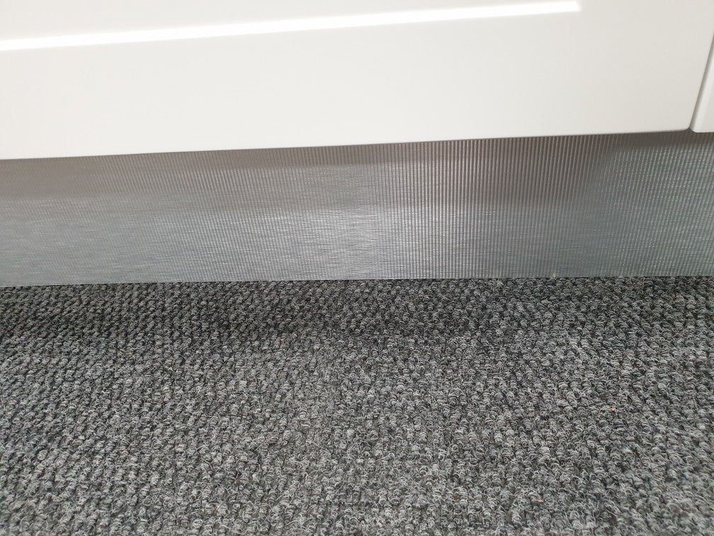 Corrugated Iron Finish Aluminium Laminate Kitchen Kickboard Height 150mm