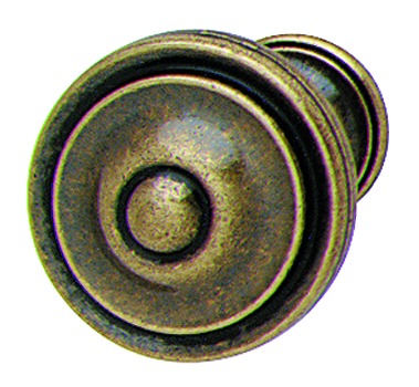 Vintage Drawer Knobs Round, Bronzed & Brushed Finish