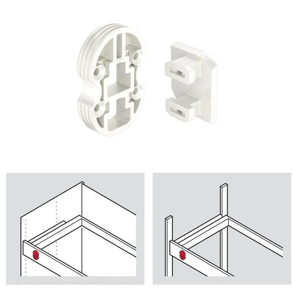 DressCode Adapter for Customised Wooden Panel, White