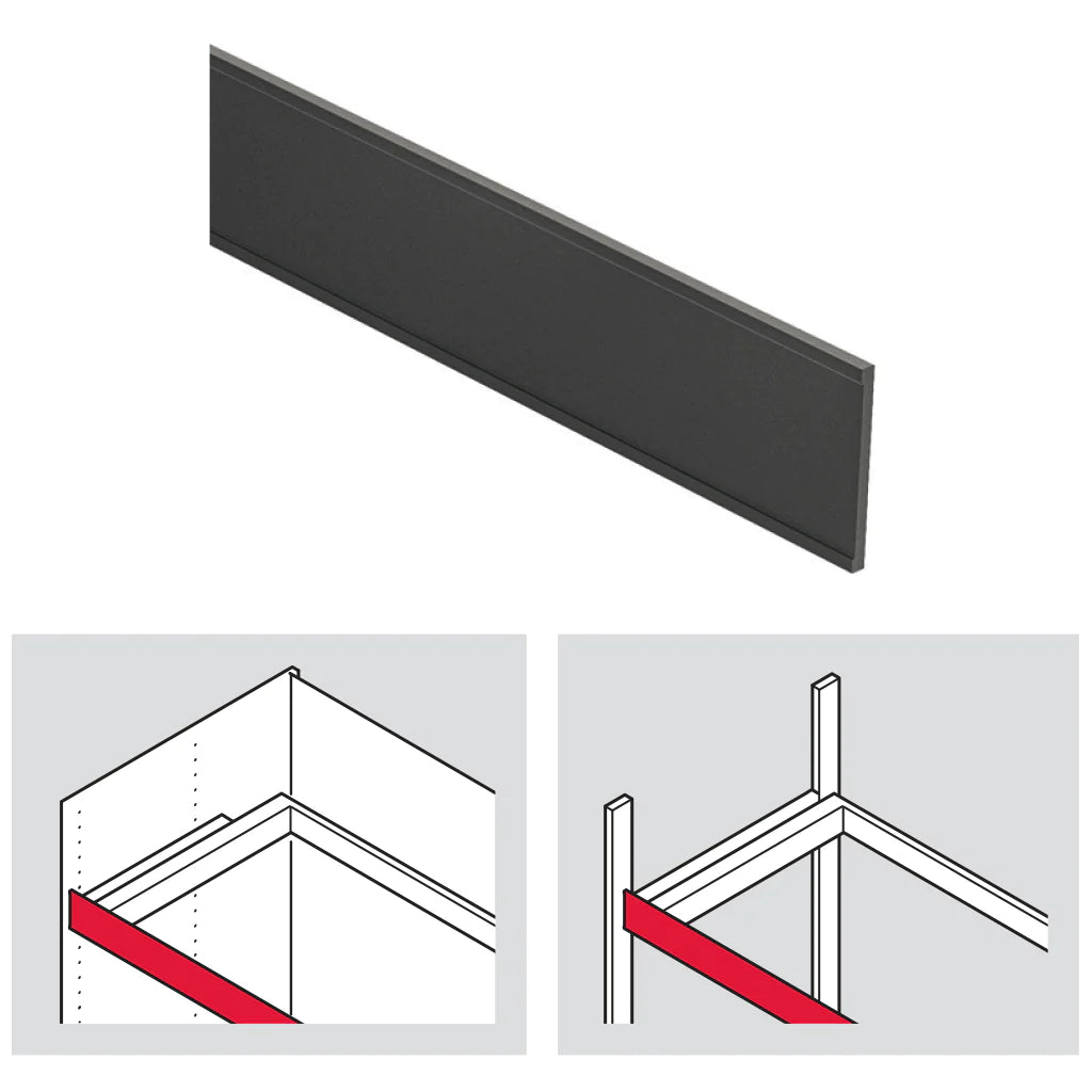 Hafele Designer Panel for Pull-Out Frame, Aluminium