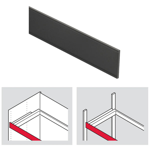 Hafele Designer Panel for Pull-Out Frame, Aluminium