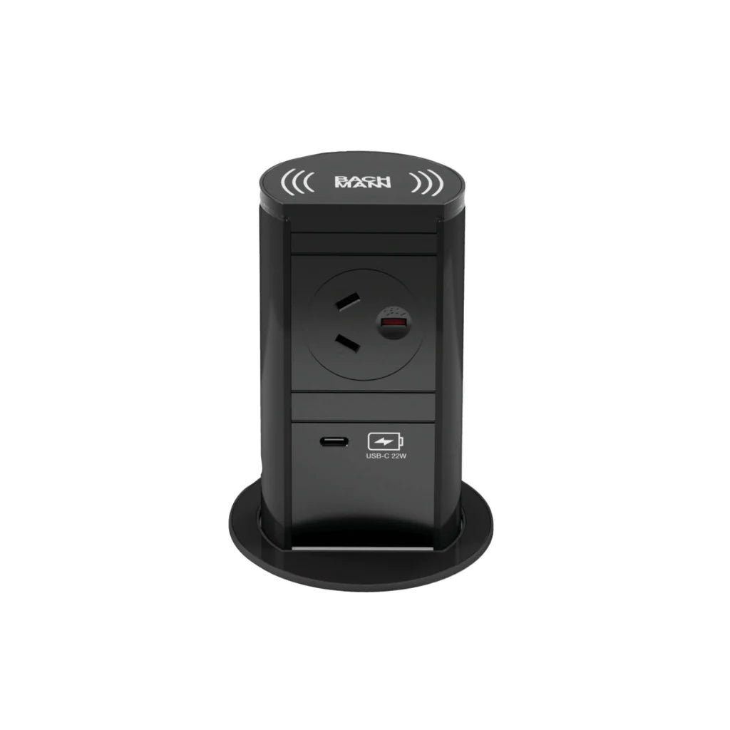 Aluminum Elevator Wireless Charge, Black Main image