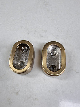 Flange For Oval Wardrobe Tube With Cover, Screw Fix, 2pcs Main image