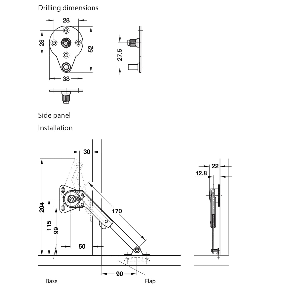 For Timber Flaps with Plastic Housing