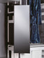 Extendable Wardrobe Mirror – 180° Swivel, Black Aluminum