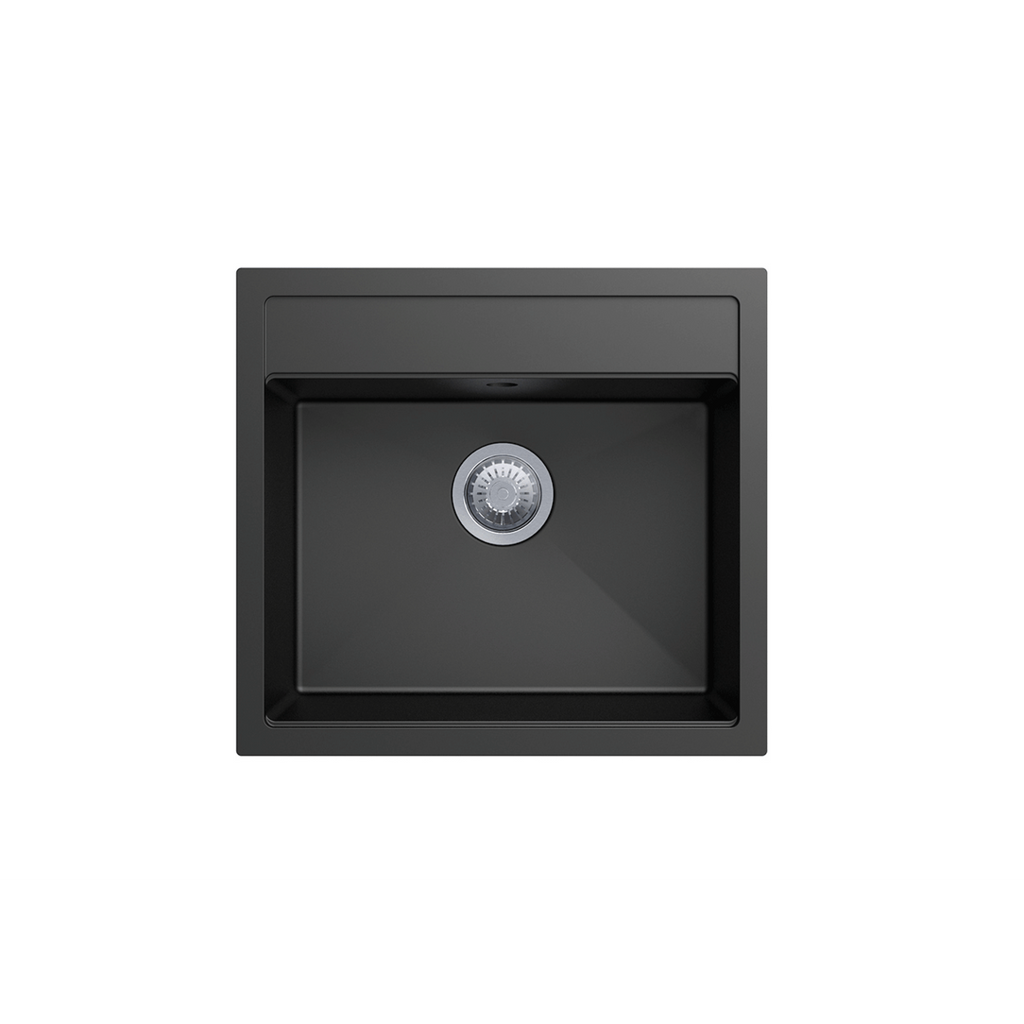 Waltz 560FE Single Bowl Sink, Universal, Black