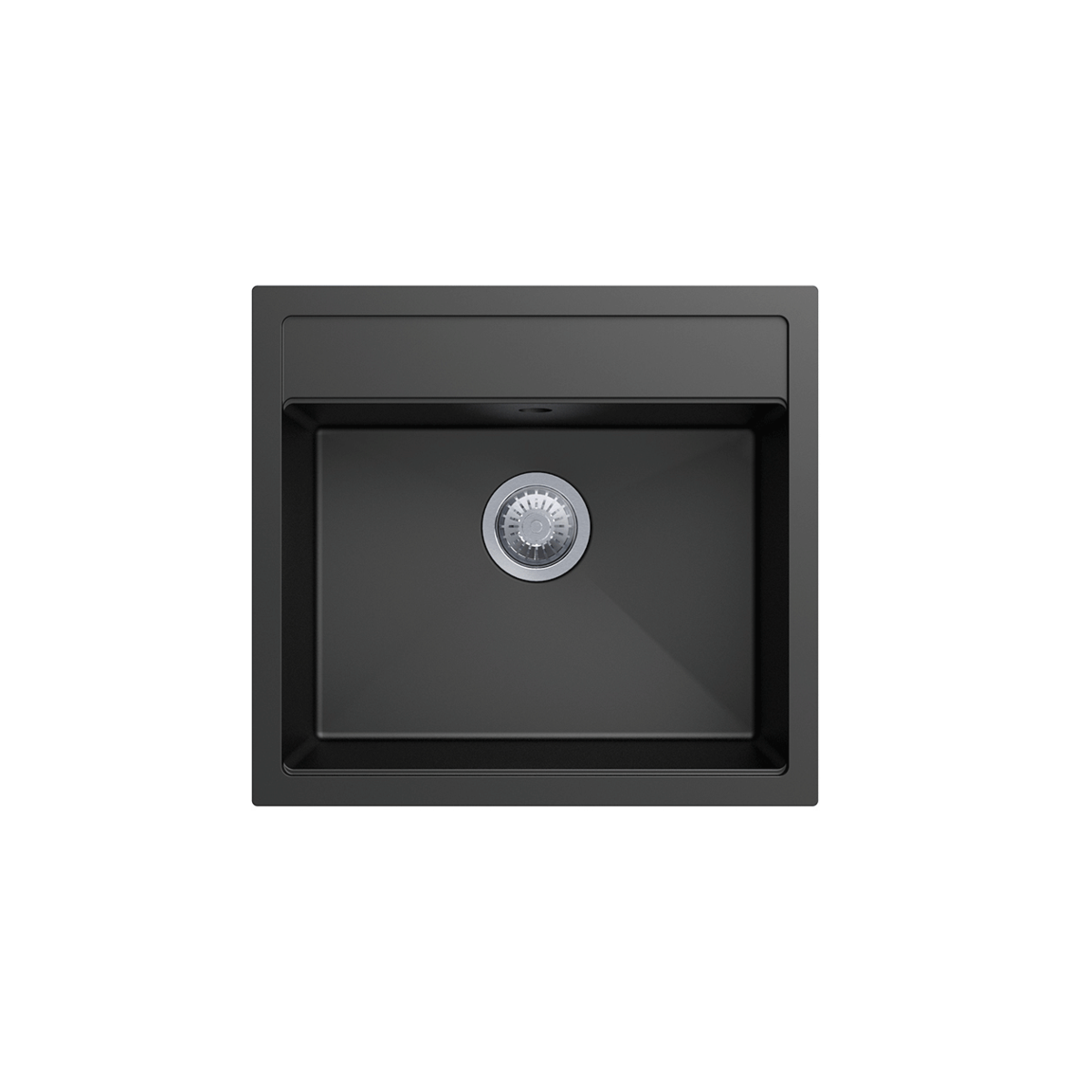 Waltz 560FE Single Bowl Sink, Universal, Black