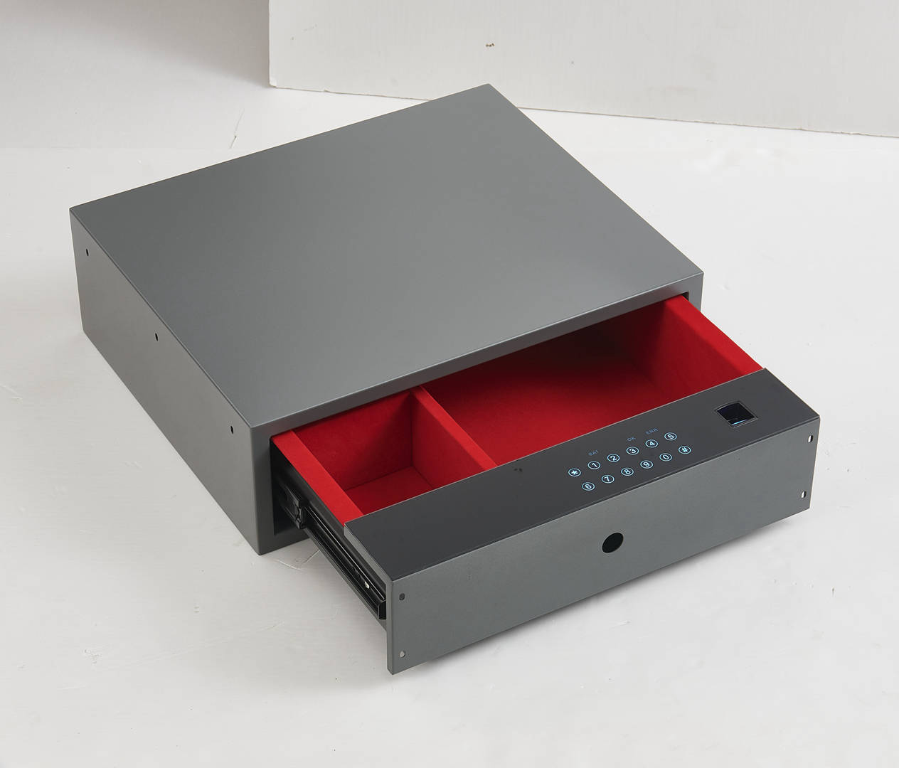 Steel Wardrobe Safe - Fingerprint & Coded Lock, Black Main image