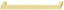 Brushed Brass D Shape Square Bar Handle for Furniture