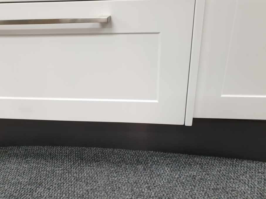 Graphite Look Finish Aluminium Laminate Kitchen Kickboard Height 150mm Main image