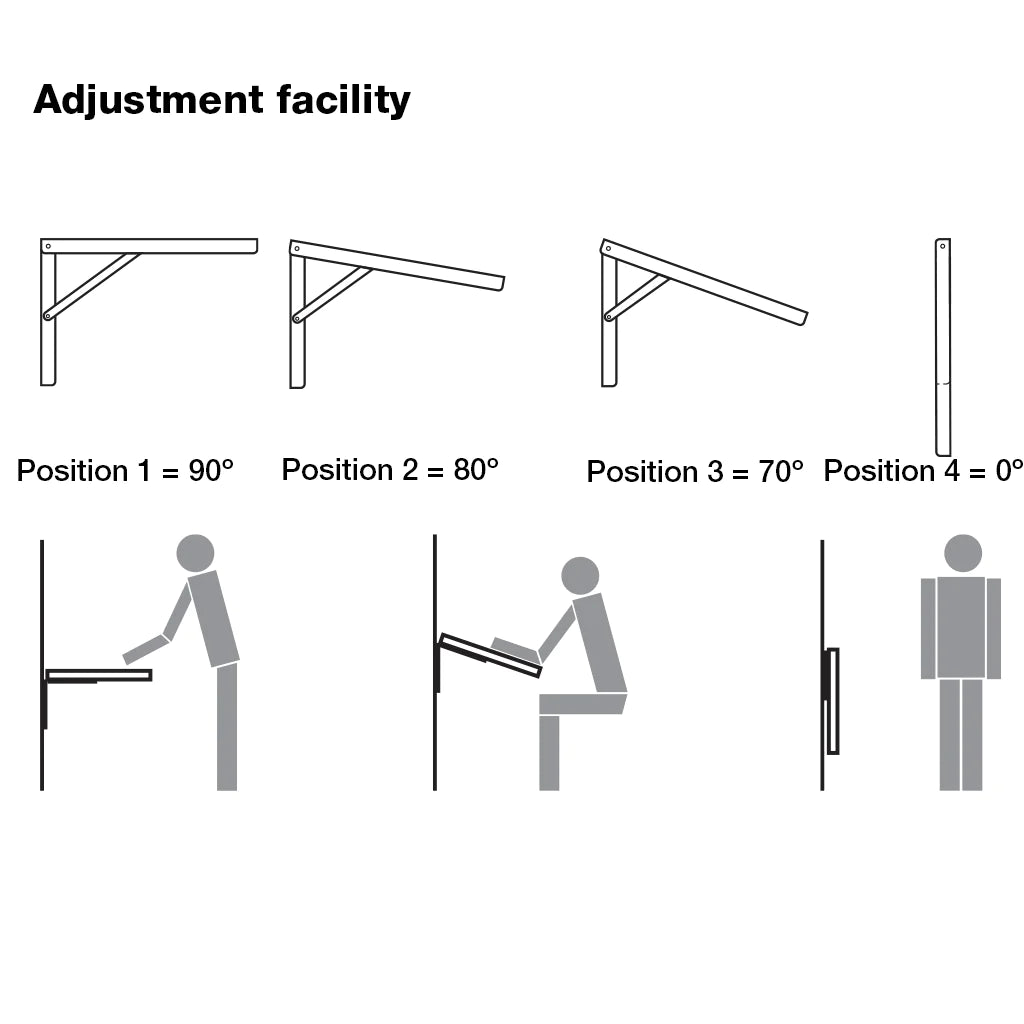 Hafele Adjustable Folding Bracket