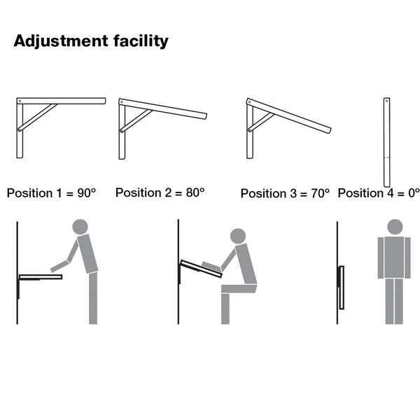 Hafele Adjustable Folding Bracket
