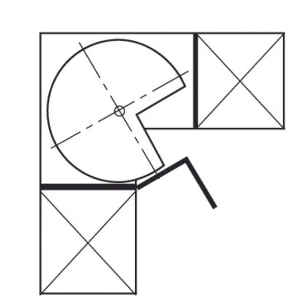 Hafele Corner Carousel Fitting