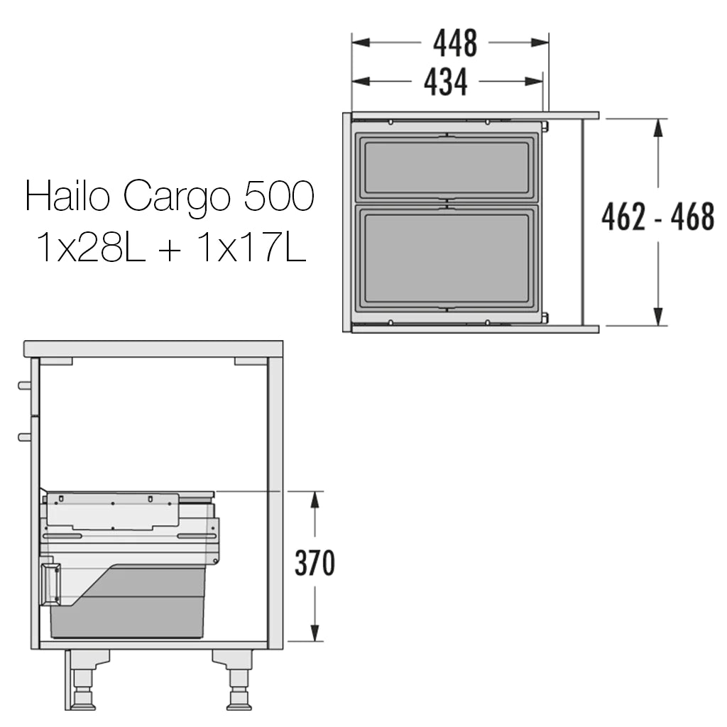 Hafele Hailo Cargo Bin