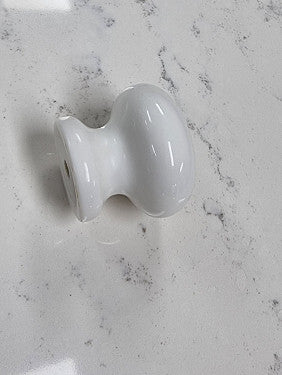 Hafele White Acrylic Knob Mushroom Shape 40mm Secondary image
