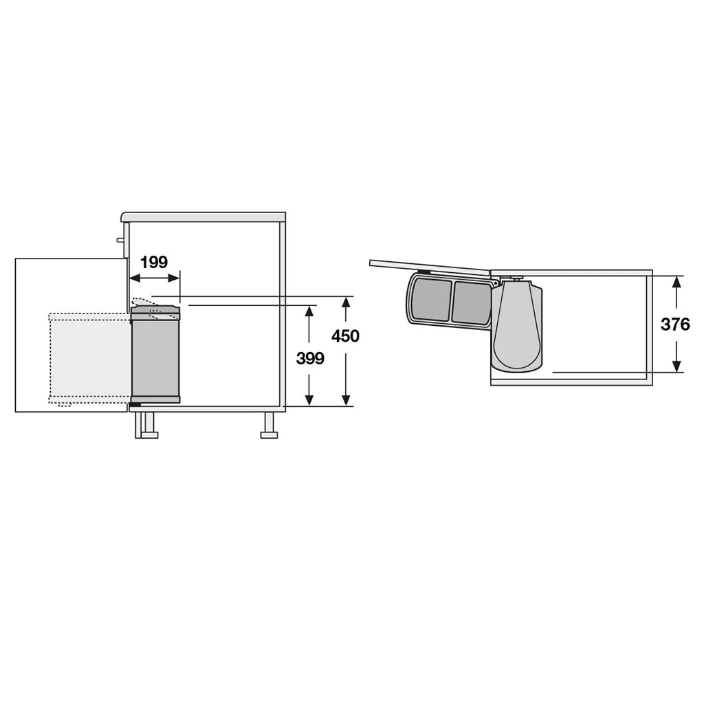Hailo Duo 16, Stainless Steel Finish Secondary image