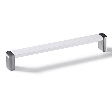 Luxe White Mate Base Chrome-Plated Handle
