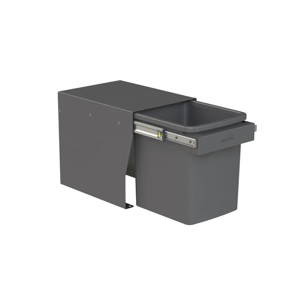 Hideaway Waste Bin Compact Soft-Close 1x15 Ltr (Door Pull)