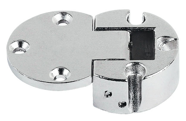 Flap Hinge, Plano-Medial, Zinc Alloy, Opening Angle 90°