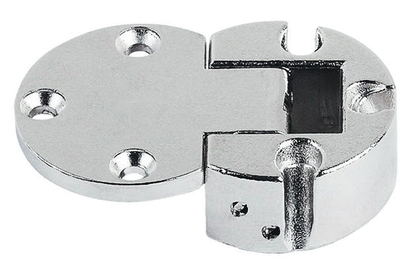 Flap Hinge, Plano-Medial, Zinc Alloy, Opening Angle 90°