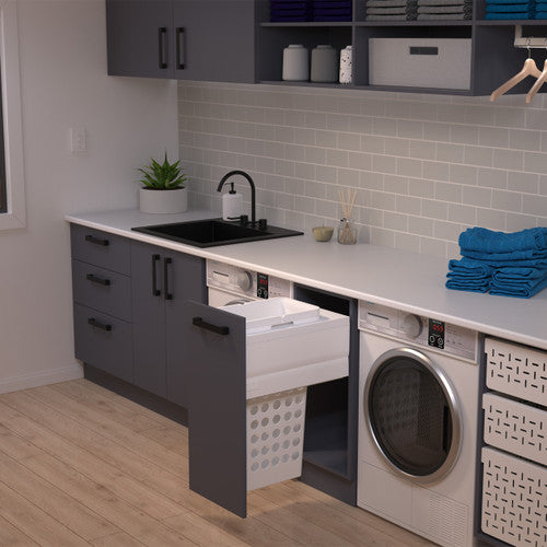 Tanova Soft Close Slide Out Laundry System 350mm 1 x 36L Main image