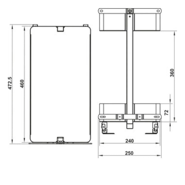 Hafele Utensio Plus H2, Maxi Base Pull out Unit