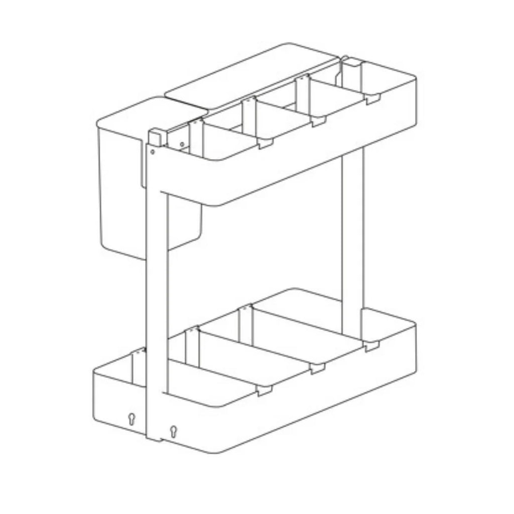 Hafele Utensio Plus H2 Multi Base Unit, Steel