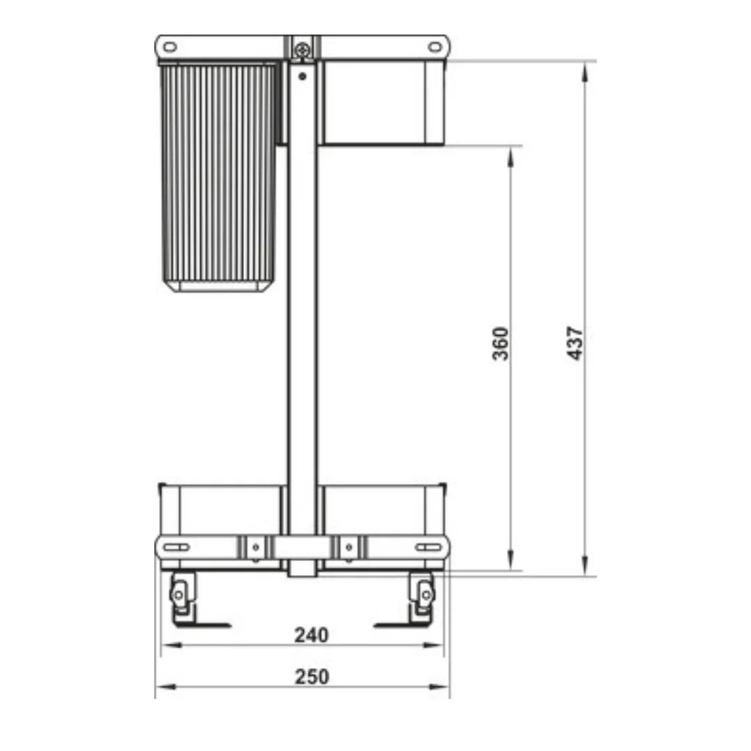 Hafele Utensio Plus H2 Multi Base Unit, Steel