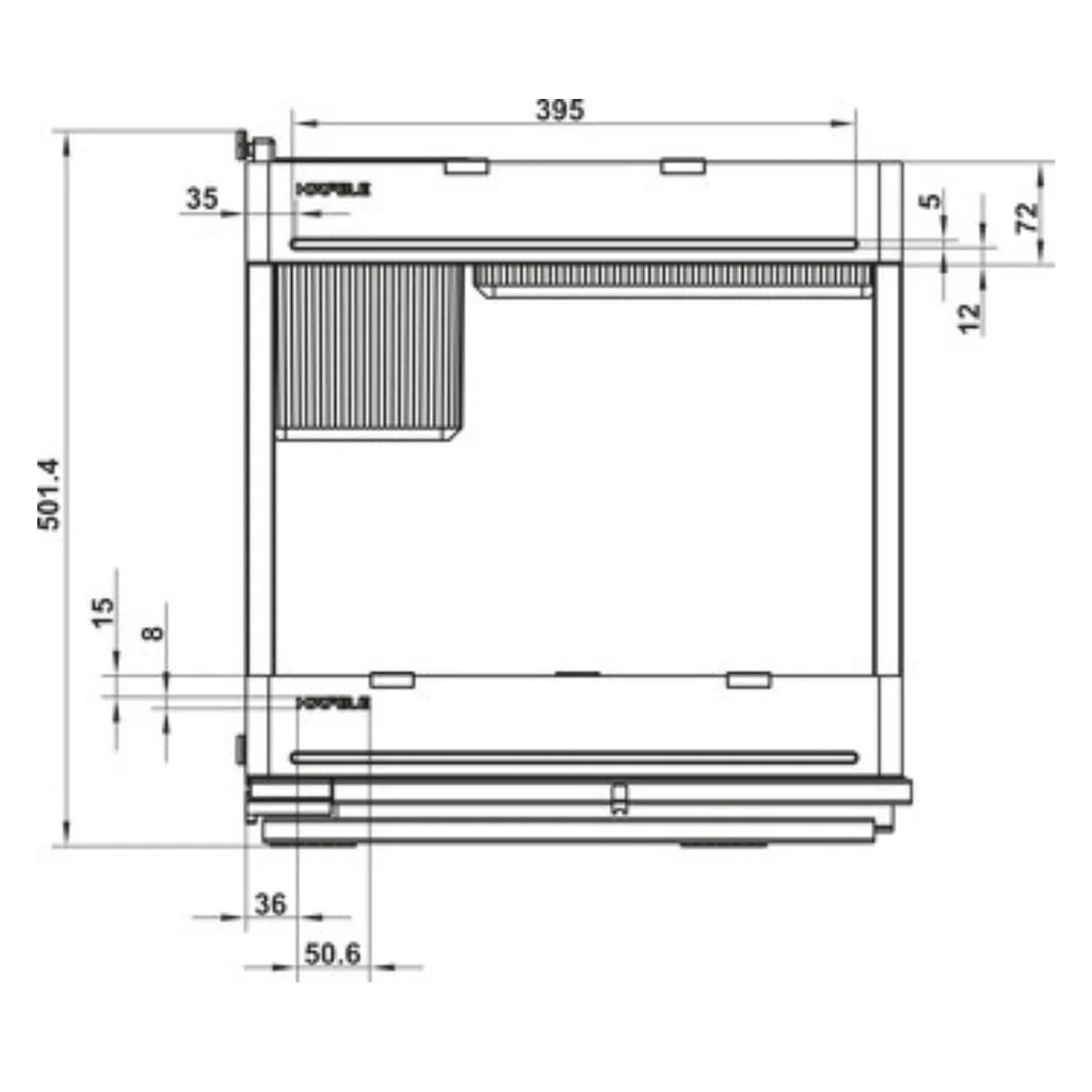 Hafele Utensio Plus H2 Multi Base Unit, Steel