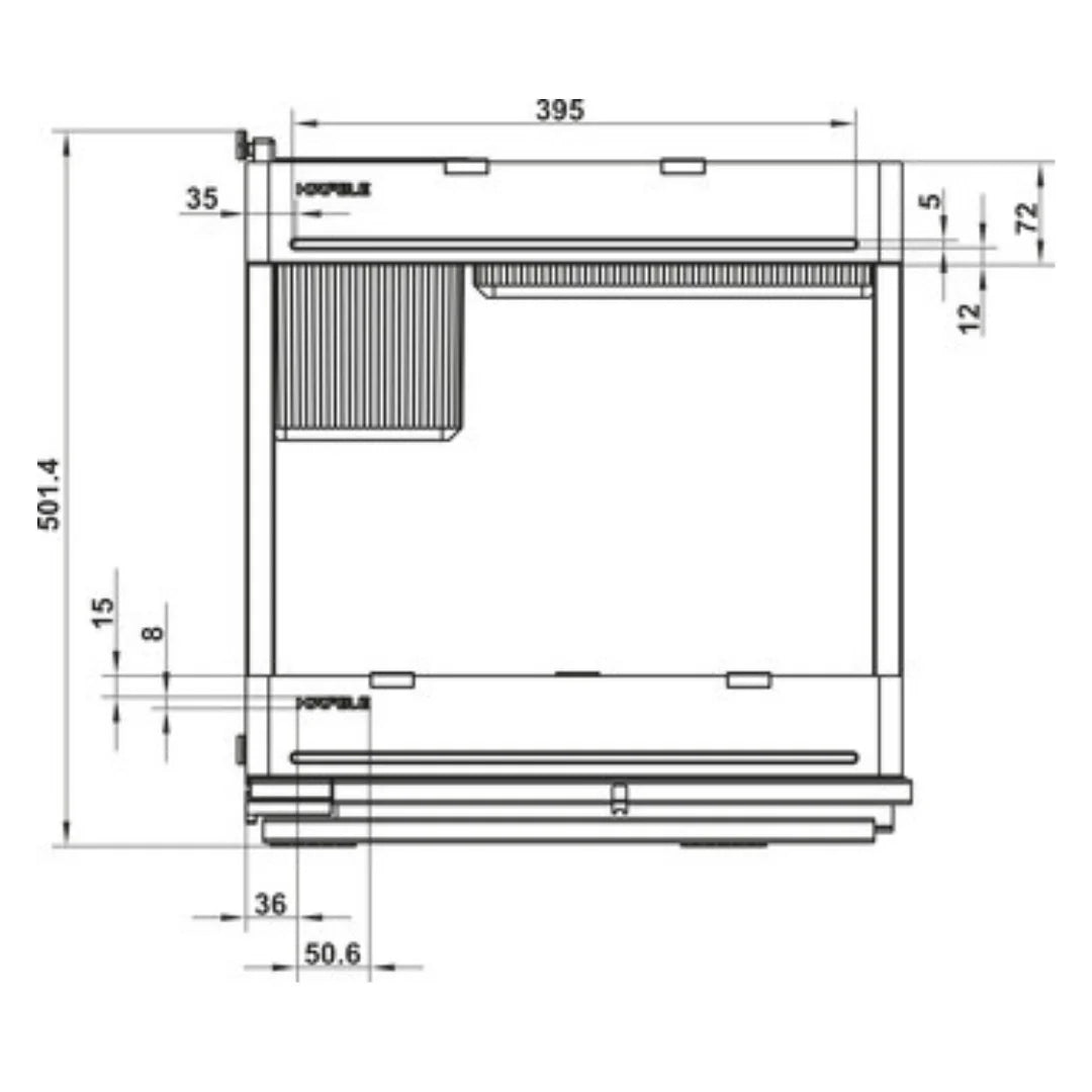Hafele Utensio Plus H2 Multi Base Unit, Steel
