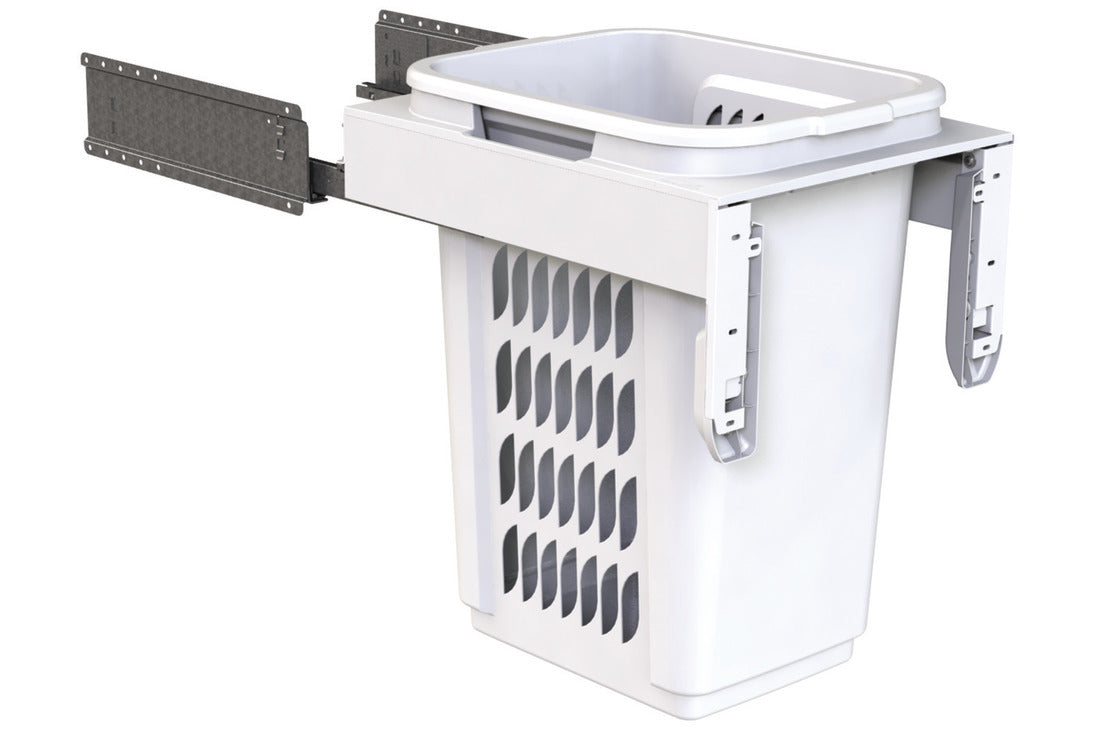 Hideaway Laundry Hamper Soft Close 1x60 Ltr (Door Pull) Main image