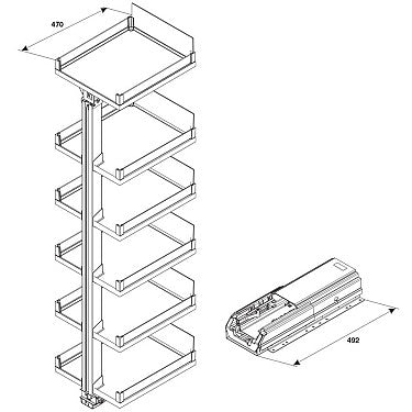 Convoy Centro Pull-Out Pantry