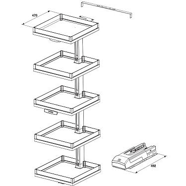 Convoy Lavido Pull-Out Pantry Unit