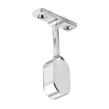 2 X End Pillar For Oval Wardrobe Tube, Chrome Plated Main image