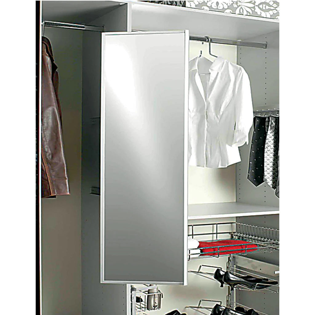 Hafele Extending Pivot Mirror, Anthracite finish