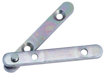 Pivot hinge, Steel, with identical flanges, Zinc plated finish Main image