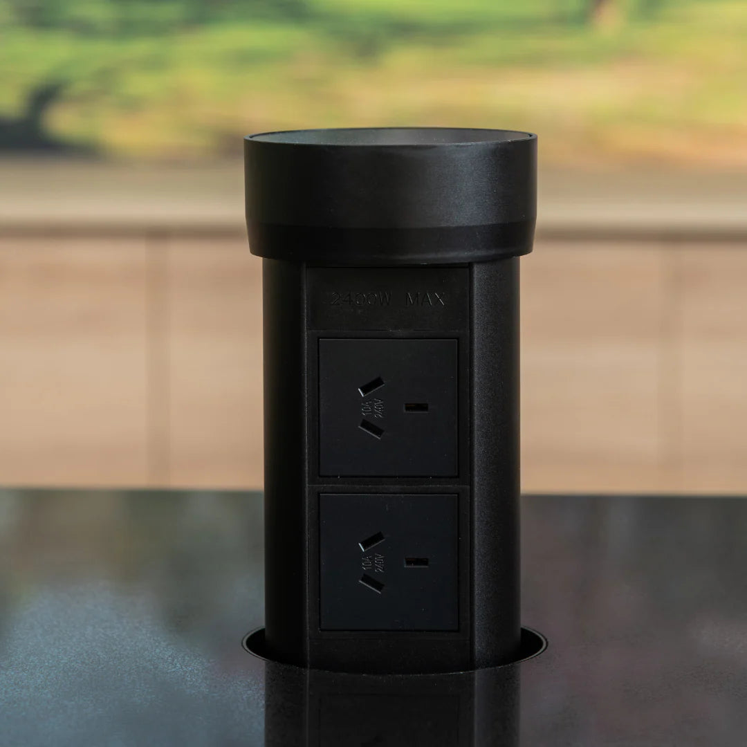 Point Pod Compact 2x GPO, Anodised Aluminium Secondary image