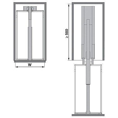Dispensa Pantry With Clickfixx, Pull Out Larder Unit
