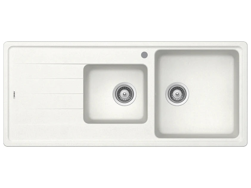 Hafele Quartz 1 & 3/4 Bowl Sink with LH Drainer
