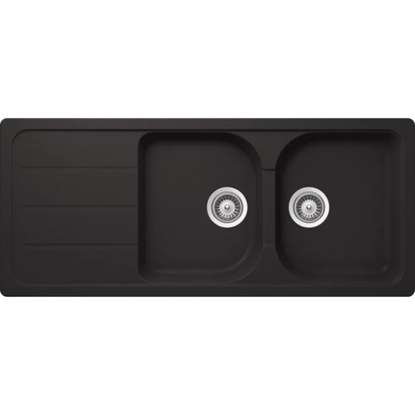 Hafele Quartz Double Bowl Sink with Drainer