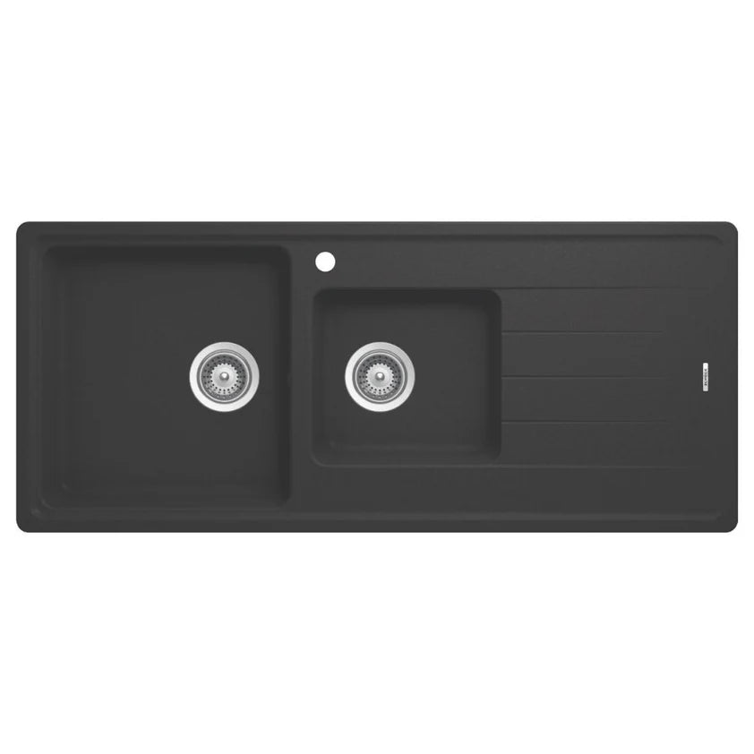 Hafele Quartz 1 & 3/4 Bowl Sink with LH Drainer